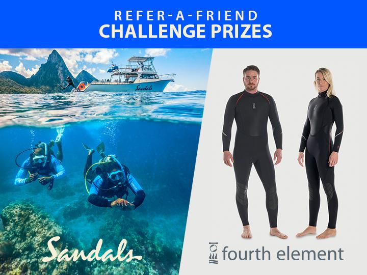 Refer-A-Friend Challenge Prizes from Sandals and Fourth Element