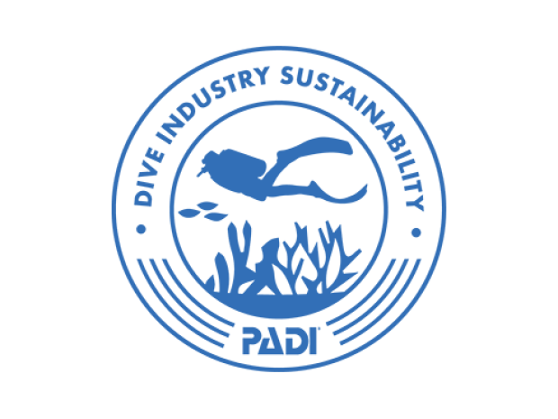 Dive Industry Sustainability Logo - Blue